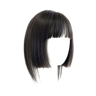 富江风公主切刘海假发女头顶补发蓬松增发量真发自然齐刘海假发片