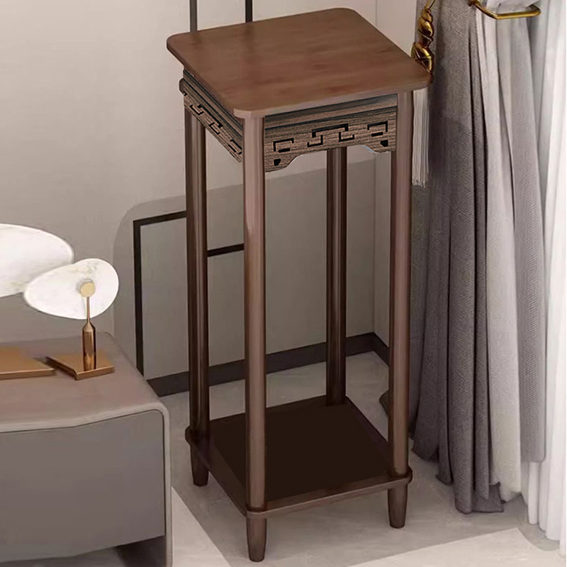 实木花架子盆栽室内落地式客厅小阳台托架展示新中式花盆摆件置物