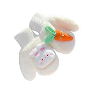 宝宝手套保暖冬天女童可爱甜美防寒柔软包套女孩加绒加厚全包连指