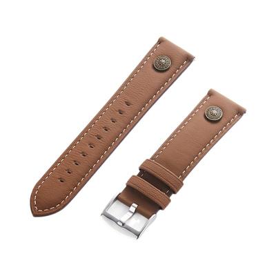 索柯适用华为GT5透气watch4pro手表带gt4疯马纹真皮watchgt经典扣gt2pro智能watch3buds男高级冬天46mm运动22