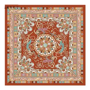 敦煌研究院 双面印花大方巾 文创丝巾披肩围巾百搭高级感送妈妈