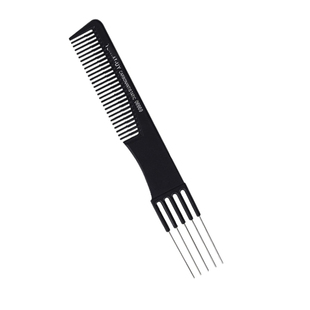 分发缝梳五针五齿尖尾梳子化妆师剪发理发打毛美发造型五叉挑发梳