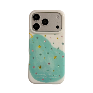 艺术系ins星星梨子适用iphone17promax手机壳苹果16新款15创意14pro女款17Pro超火15pro双层16pro防摔保护套