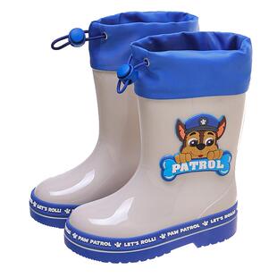 儿童雨鞋男孩汪汪队女童女款雨靴男童防滑幼儿小童学生高筒防水鞋