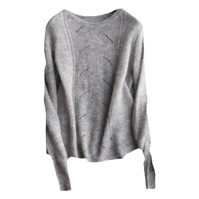 薄款针织衫镂空高级感欧美马海毛