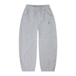 EBAER男童运动裤弯刀裤春秋款2026春装新款儿童针织裤子女童卫裤