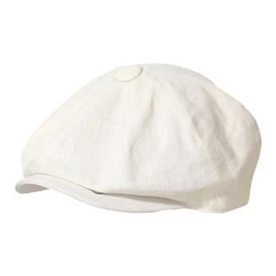 VISON 亚麻八角帽男英伦复古报童帽女春夏季透气遮阳前进帽贝雷帽