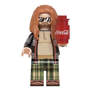 中国积木复联雷神电影周边战争机器绿巨洛基拼插积木人仔儿童玩具