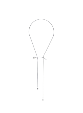 LILIFAN莉莉梵 一字铃兰松石线型项链 高级感甜酷可抽拉调节百搭