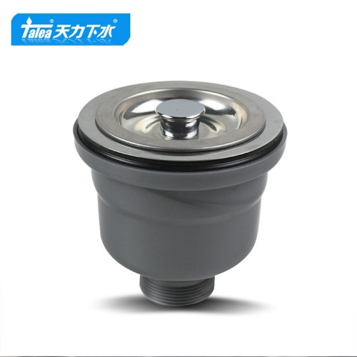 天力厨房水槽下水器 洗菜盆过滤配件 洗碗池提篮落水XK170