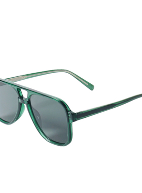 祖母绿色防紫外线飞行员式墨镜