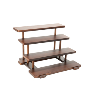 实木酒架展示架家用小型分层酒柜洋酒红酒酒杯饮料阶梯桌面置物架