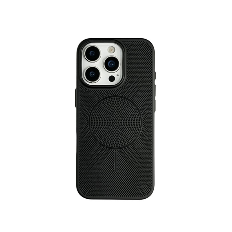 适用苹果17手机壳散热iPhone17新款16Promax磁吸15pro超薄透气14蜂窝降温13磨砂12防摔11男女plus夏季保护套p