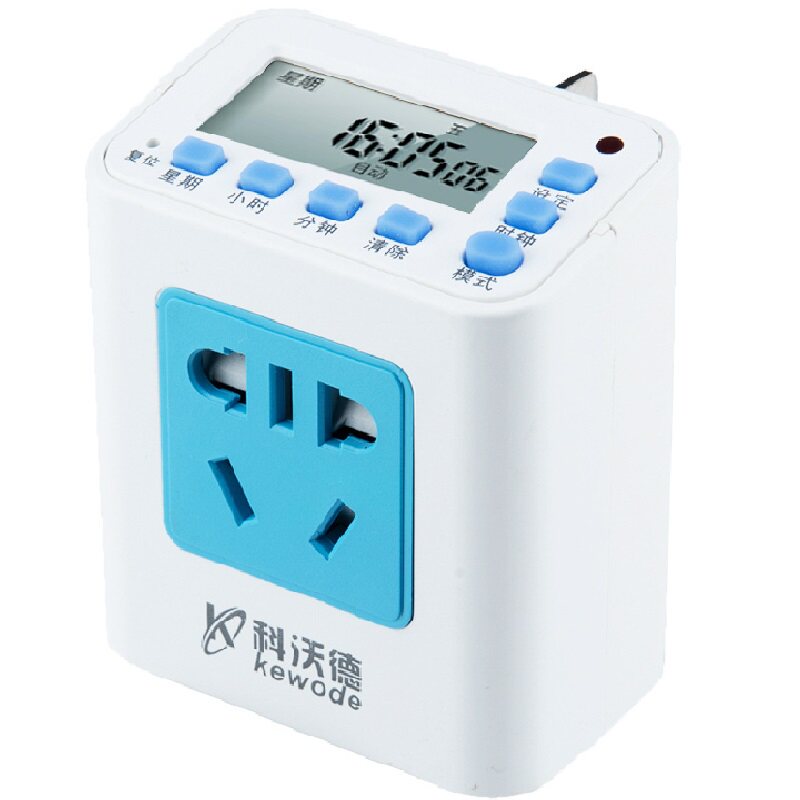 科沃德T02 电子式定时器开关插座自动通断电源控制器电动车充电