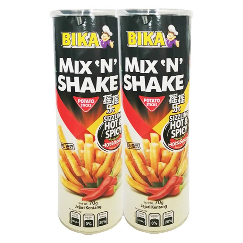 BIKA Malaysia Imported Snack Shakele Spicy Fries 70g/bucket