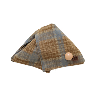 显白格纹三角发抓夹女新款秋冬高级感发夹子后脑勺大号盘发鲨鱼夹