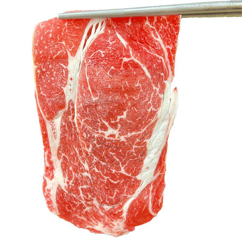 小游肉铺乌拉圭谷饲安格斯上脑卷原切牛肉肥牛片火锅烤肉寿喜烧