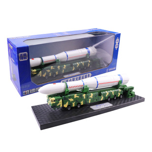 凯迪威合金军事模型1:100火箭运输车长征六号火箭发射台仿真摆件