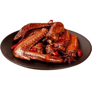 旺家福老卤鸭翅鸭肉熟食卤味零食夜宵下酒菜开袋即食小吃解馋年货