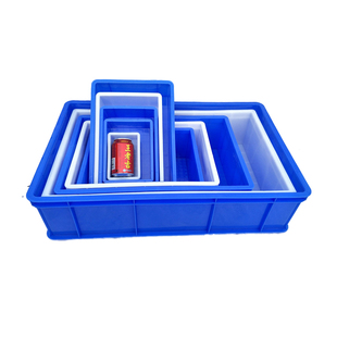 带盖周转箱收纳箱塑料螺丝五金工具盒长方形物料盒胶框零件盒加厚