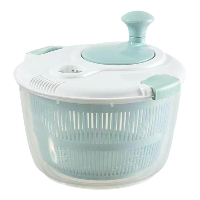 沙拉蔬菜脱水器家用神器沥水甩干机水果手动甩水篮厨房工具洗菜盆