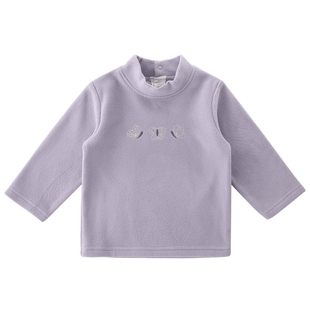 儿童保暖打底衫女童秋冬季T恤加绒加厚男童高领内搭上衣宝宝秋衣