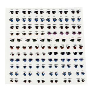 卡通眼睛水贴纸超轻粘土脸模bjd手办软陶人偶制作眼睛模型DIY配件