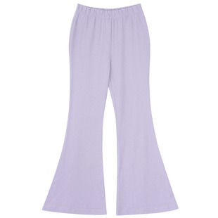 Little Naive春秋款儿童弹力休闲裤女百搭裤子女童多巴胺喇叭裤