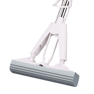 妙洁胶棉拖把家用免手洗对折海绵头拖布一拖净吸水轻便不锈钢地拖