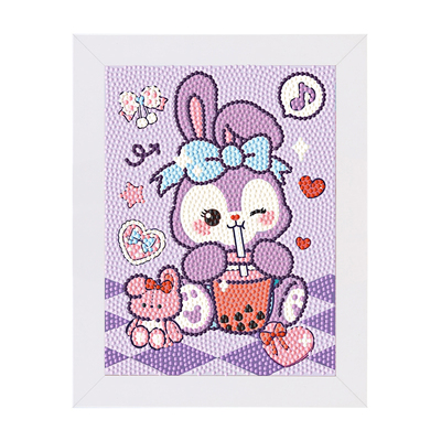 手工diy钻石画带相框生日礼物