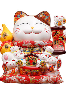 招财猫摆件存钱罐大号2026新款家用客厅可存可取开业礼物储蓄罐