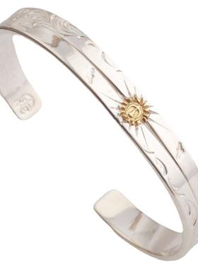 高桥吾郎射线唐草平打阴刻手镯