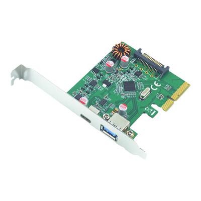 西霸pcie转usb3.1扩展卡pci-e 3.1usb转接卡type-C FG-EUSB311C1A