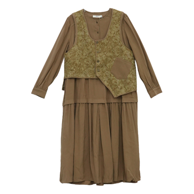 瑞尔春秋季休闲复古套装连衣裙