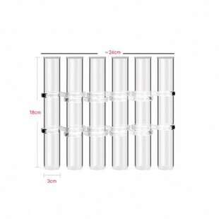 简约创意一排试管玻璃花瓶透明轻奢玫瑰百合客厅桌面插花水培器皿