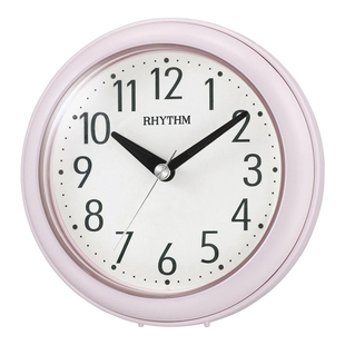 日本RHYTHM丽声挂钟座钟两用浴室厨房防水蒸汽防潮4KG711/652