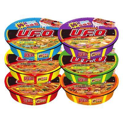 正品日清UFO飞碟炒面条盒装整箱