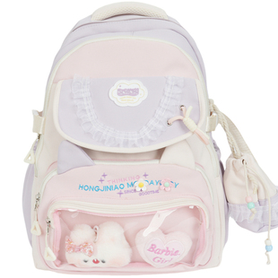 袋鼠双肩包书包小学生一到三年级女孩高颜值痛包2025新款学生背包