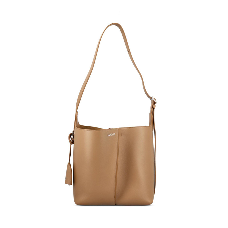 LOEWE 罗意威 女士bilbao 中号米色真皮单肩包 26早春 意大利代购