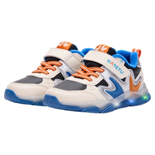 卡特兔儿童运动鞋2025冬季亮灯闪灯鞋防滑耐磨加绒保暖儿童棉鞋