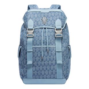 安踏凯里·欧文系列丨欧文双肩包牛仔老花丹宁风背包大容量男书包