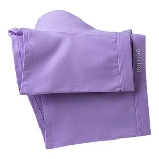 男士纯棉内裤浅色紫色纯色全棉宽松透气紫腚能行男生考试四角裤