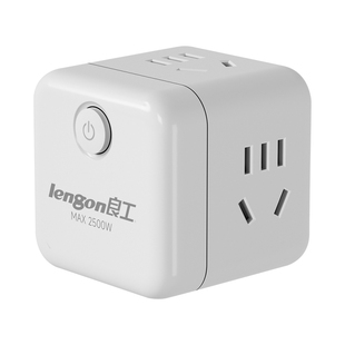 Q604魔方插座一转四多功能迷你转换器插头插线板排插无线扩展插排