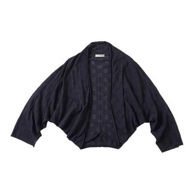 Medium Well 2026春夏新款提花落肩毛衣开衫女时尚休闲开衫