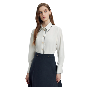 Scofield女装基本款长袖衬衫职场通勤气质上衣秋季上衣