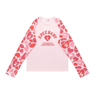 BAPE SS26 APEE by A BATHING APE正肩迷彩T恤甜美多巴胺风百搭