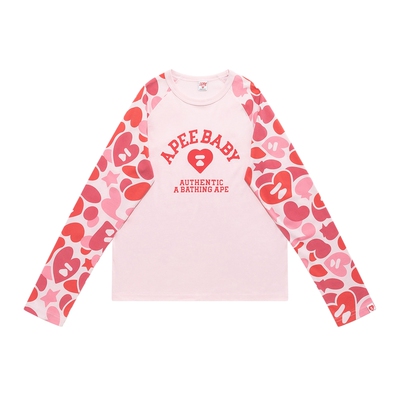 BAPE SS26 APEE by A BATHING APE正肩迷彩T恤甜美多巴胺风百搭