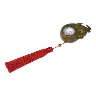 铜师傅《扭转乾坤》手把件 桌面家居 牛摆件 白铜与黄铜全新演绎