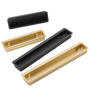 榻榻米隐形扣手镶嵌内嵌橱柜抽屉拉手柜子移门暗装衣柜嵌入式把手