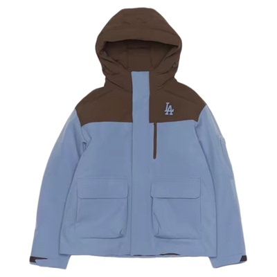 MLB秋冬新款防泼水轻薄款羽绒服
